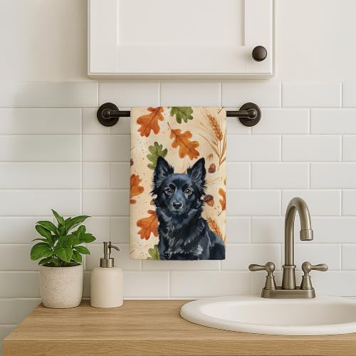 Caroline's Treasures Schipperke Dogs Kitchen Towel 15x25 in - Image 2