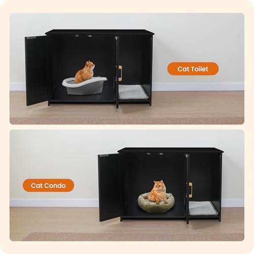 Dwanton Cat Litter Box Enclosure, - Image 7