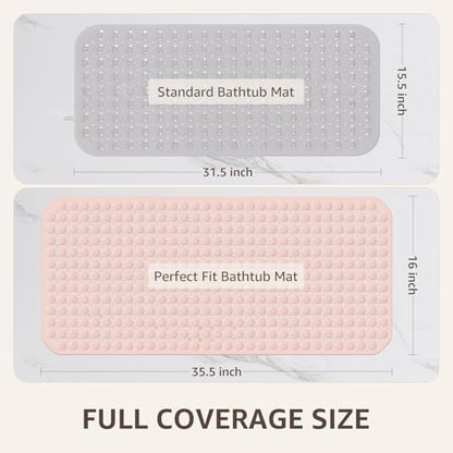 OTHWAY Bath Tub Shower Mat Non Slip, Bathtub Floor Liner Mats - Image 4