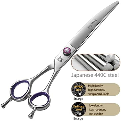 7'' Curved Dog Grooming Scissors - Image 6
