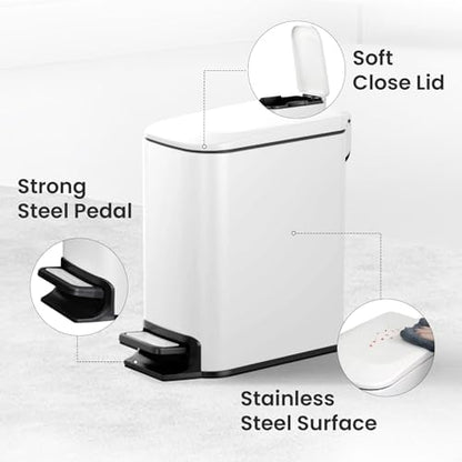 Cesun Small Bathroom Trash Can - Image 3