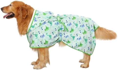 HDE Hooded Dog Bathrobe Quick Dry Towel Wrap - Image 3