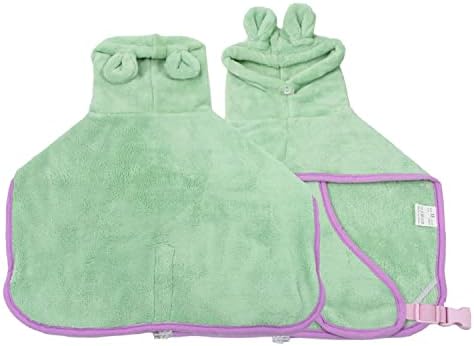 Dog Bathrobe, Microfiber Fast Drying Absorbent Hooded Bath Towel - Image 6