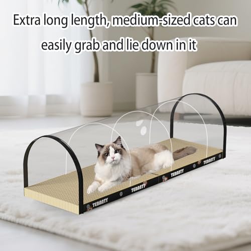 3 Function in 1 Cardboard Cat Scratcher Board, 31.5 in Cat Scratcher House - Image 3