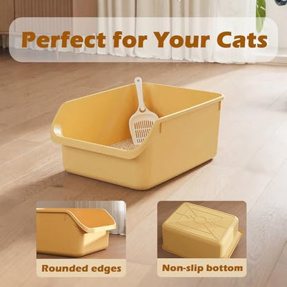 Large Cat Litter Box with High Sides, Cat Boxes - Image 2