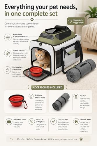 Cat Carrier Dog Carrier Airline Approved, Pet Carrier - Image 4