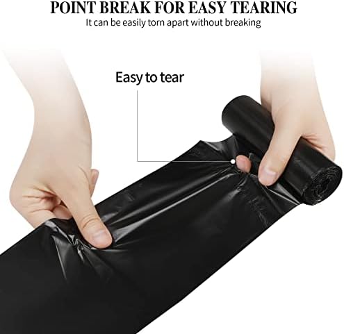 5 Rolls Small Trash Garbage Bags, 4 Gallon 200 Counts - Image 3