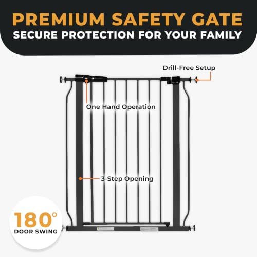 BalanceFrom Easy Walk-Thru Baby Safety Gate, Fits 29.1" to 33.8" Openings - Image 4
