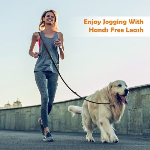 Leather Dog Leash 8ft, Soft Multi-Function 6 in 1 Leather Training Walking Lead - Image 4