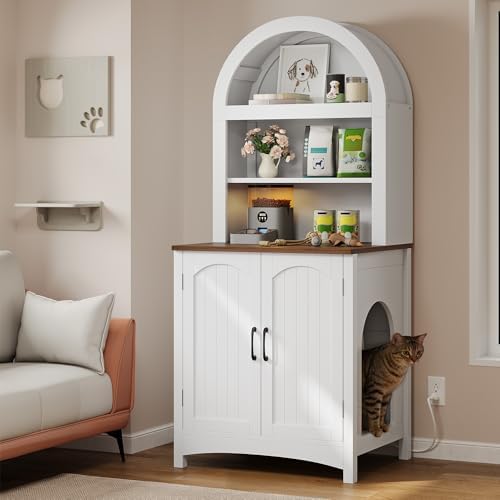 DWVO 70.8in Large Hidden Cat Litter Box Furniture by DWVO