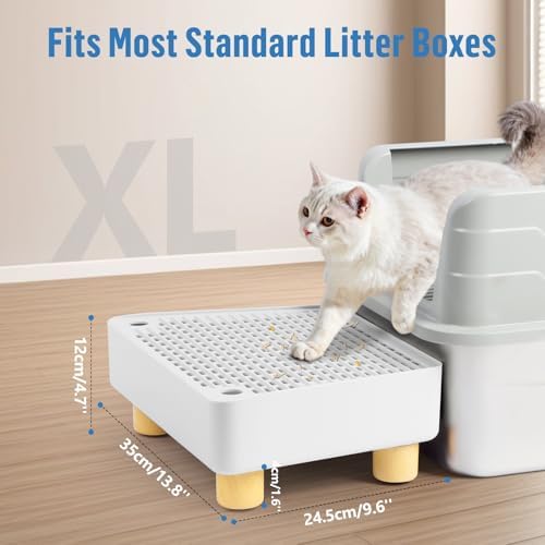 Extra Large Cat Litter Box Step Ramp, Cat's Litter Catcher Mat - Image 2