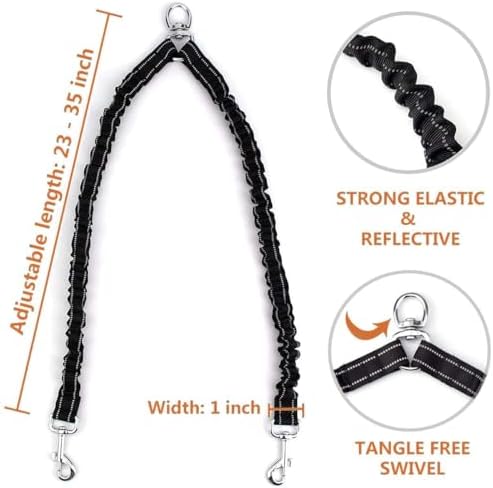 Double Dog Leash for Walking 2 Small Dogs, Dual Retractable 9.8ft Extendable - Image 5