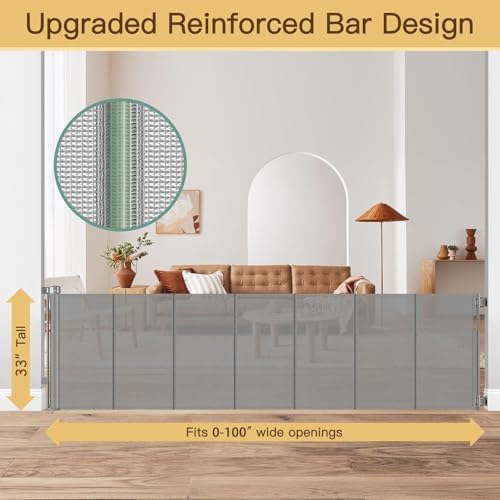 Reinforced 100 Inch Extra Long Baby Gates - Image 2