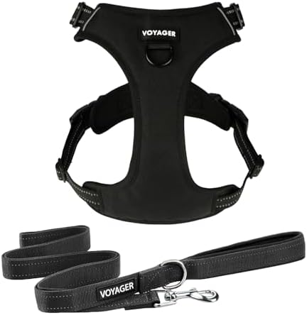 Voyager Dog Harness Dual Leash Attachment No-Pull Control Adjustable Soft but by BestPetSuppliesLLC