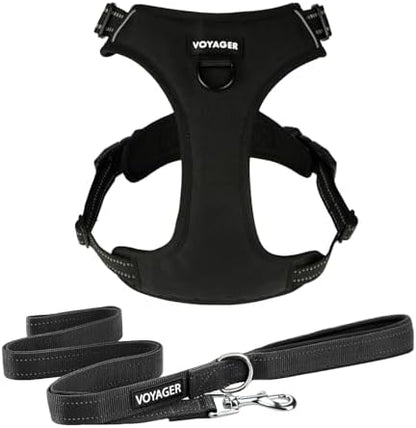 Voyager Dog Harness Dual Leash Attachment No-Pull Control Adjustable Soft but by BestPetSuppliesLLC