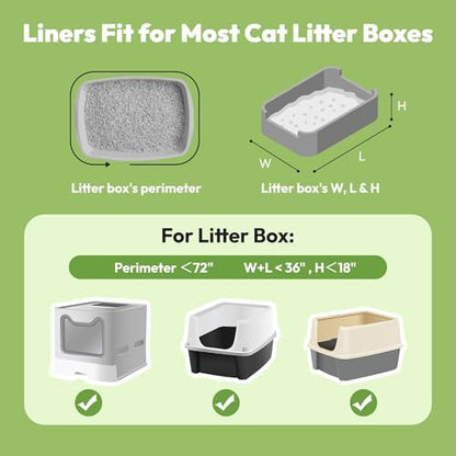 30 Pack Litter Box Liners, Large Drawstring Cat Litter Bags - Image 6