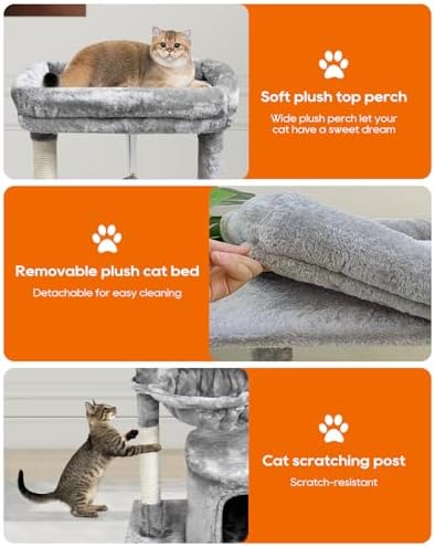 SYANDLVY Small Cat Tree for Indoor Cats, Activity Cat Tower - Image 5