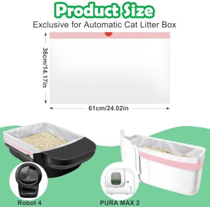 SZEE 2X Thicker Automatic Cat Litter Box Bags Fit - Image 3