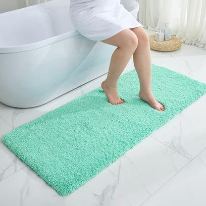 Disolla Mint Green Bathroom Rugs 24x48, Non-Slip Plush Thick Bath Mat by Disolla