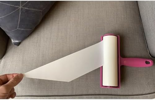 Large Lint Roller 6.3" with Extra Refill -120 Sticky Sheets, Protective Cover - Image 5