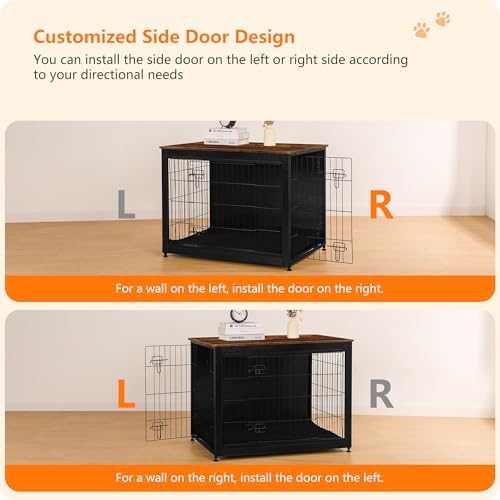 DWANTON 38.5" XL Dog Crate Furniture - Image 4