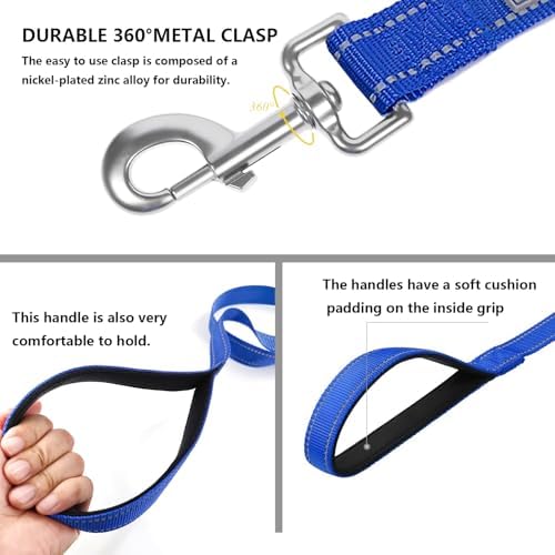 6 FT Basic Dog Leash for Small Dogs, Padded Handle - Image 4