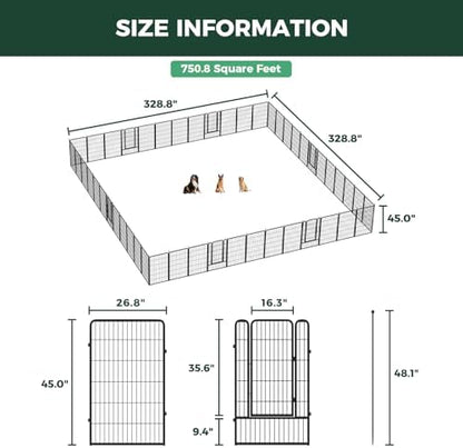 FXW Rollick Dog Playpen, Yard & RV Camping, 48 Panels - Image 6