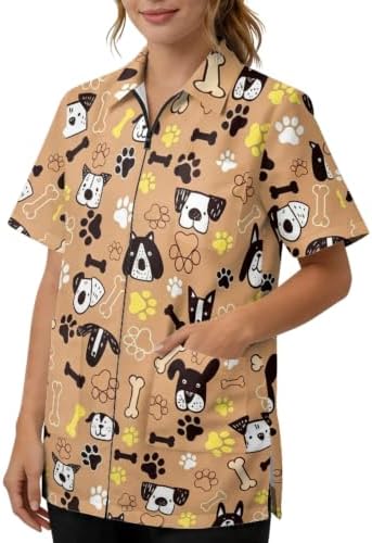 Work Smock for Pet Groomers, Professional Design Water & Hair Proof - Image 2