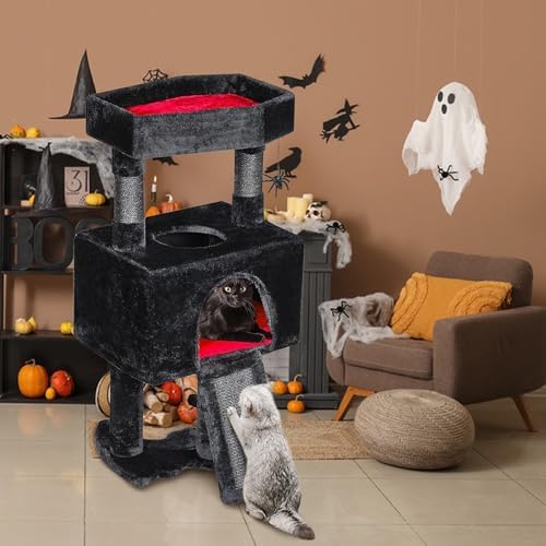 BEWISHOME Cat Tree Tower for Indoor Cats, Gothic Cat Trees - Image 4