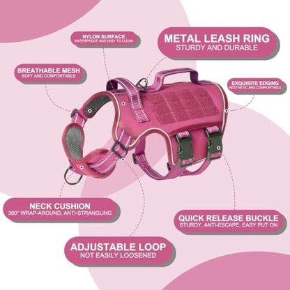Dog Harness for Large Dogs, No Pull Tactical Vest - Image 6