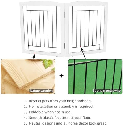 ZJSF Freestanding Foldable Dog Gate - Image 6