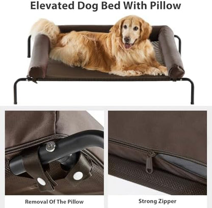 RRPETHOME Large Elevated Cooling Cot, Portable Outdoor Raised Dog Bed - Image 4