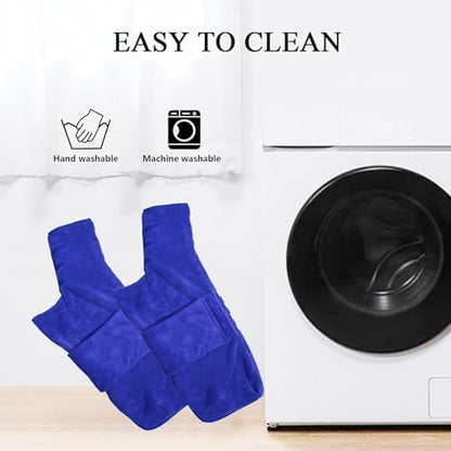 Geyecete Pineapple Grid Fast Drying Super Absorbent Dog Cat Bath Robe Towel - Image 4