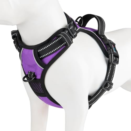 PHOEPET No Pull Dog Harness Medium Reflective Front Clip Puppy Vest by PHOEPET