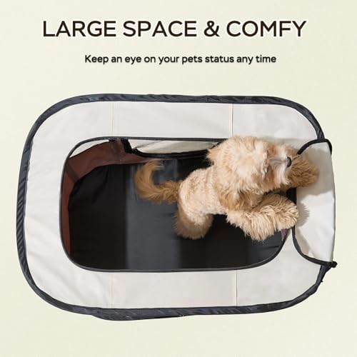 XRG Foldable Pet Playpen, Indoor Cat cage Puppy Crates M - Image 3