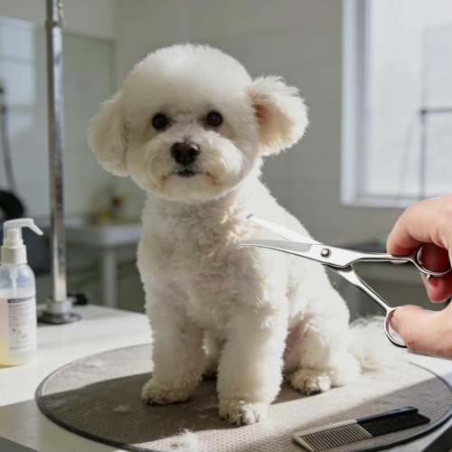 2 in1 Curved Dog Grooming Scissors Kit, 5.5" & 5" Curved Down Pet Grooming - Image 5