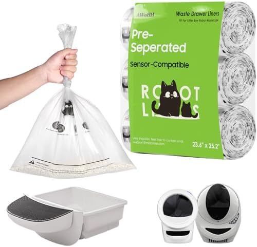 40 Pack Cat Litter Box Robot Model 5/4/3 Waste Bags, Automatic Litter Box by Unknown