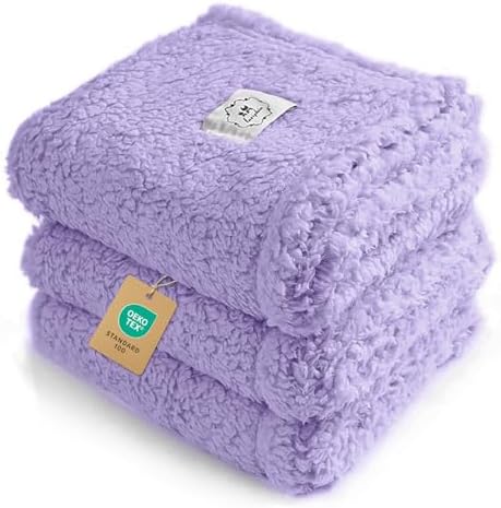 Luciphia 3 Pack Soft Sherpa Fleece Blankets by luciphia