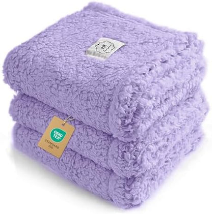 Luciphia 3 Pack Soft Sherpa Fleece Blankets by luciphia
