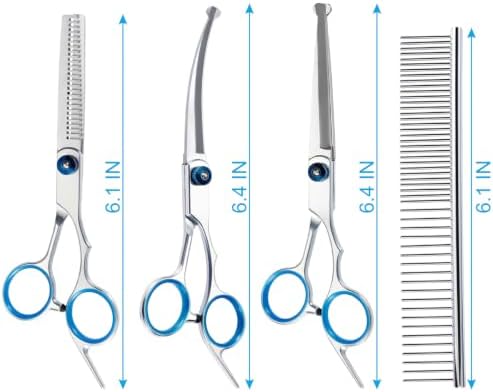 5 in 1 Premium Dog Grooming Scissors, Professional Dog Scissors - Image 6