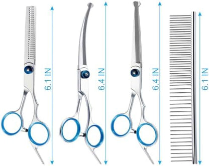 5 in 1 Premium Dog Grooming Scissors, Professional Dog Scissors - Image 6