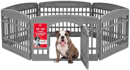 IRIS USA 24" Dog Playpen, 4-Panel by IRISUSA