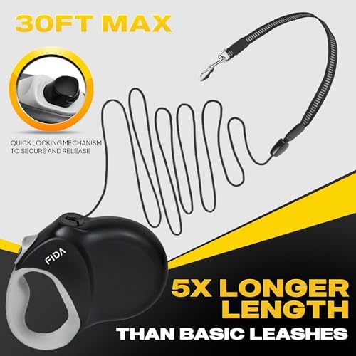 Fida Upgraded Retractable Dog Leash, Heavy Duty - Image 2