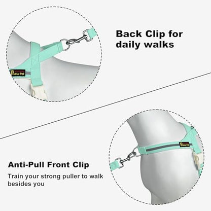 Plutus Pet Cotton Dog Harness and Leash Set, Reflective and Soft Padded - Image 3