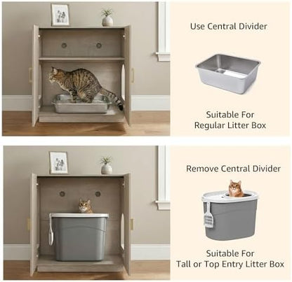unipaws Tall Cat Litter Box Enclosure - Image 5