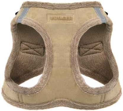 Voyager Step-in Plush Dog Vest Harness -Latte Suede by BestPetSuppliesLLC