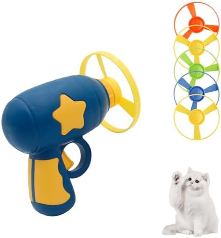 Andiker Cat Fetch Toy, Interactive Kitten Flying Disc Launcher Toy by Andiker-ServingforYou