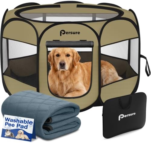 Persure Dog Cat Pet Playpen Puppy Crate Cage by PERSURE