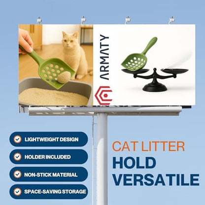 Small cat Litter Scooper with Holder: Perfect - Image 4