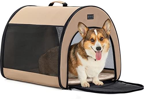 PETSFIT Soft Dog Crate, Dog Travel Crate by Petsfit